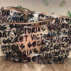 Victoria Secrete Clear Logo Tote